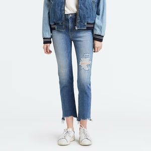 Levi's Premium 724 HIGH RISE STRAIGHT CROP JEANS